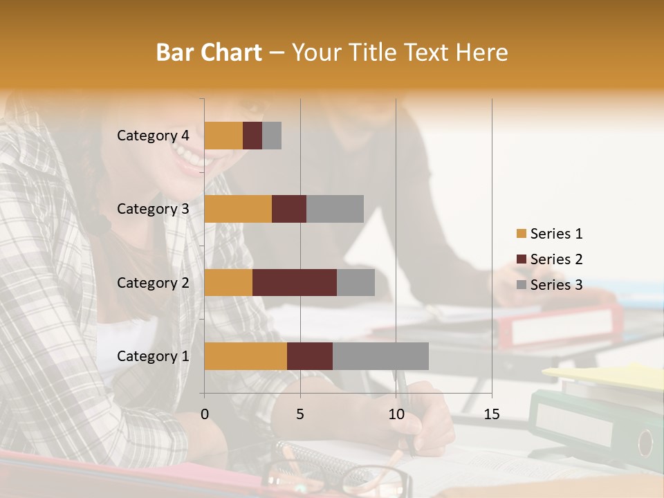 Desk Indoors Assiduous PowerPoint Template