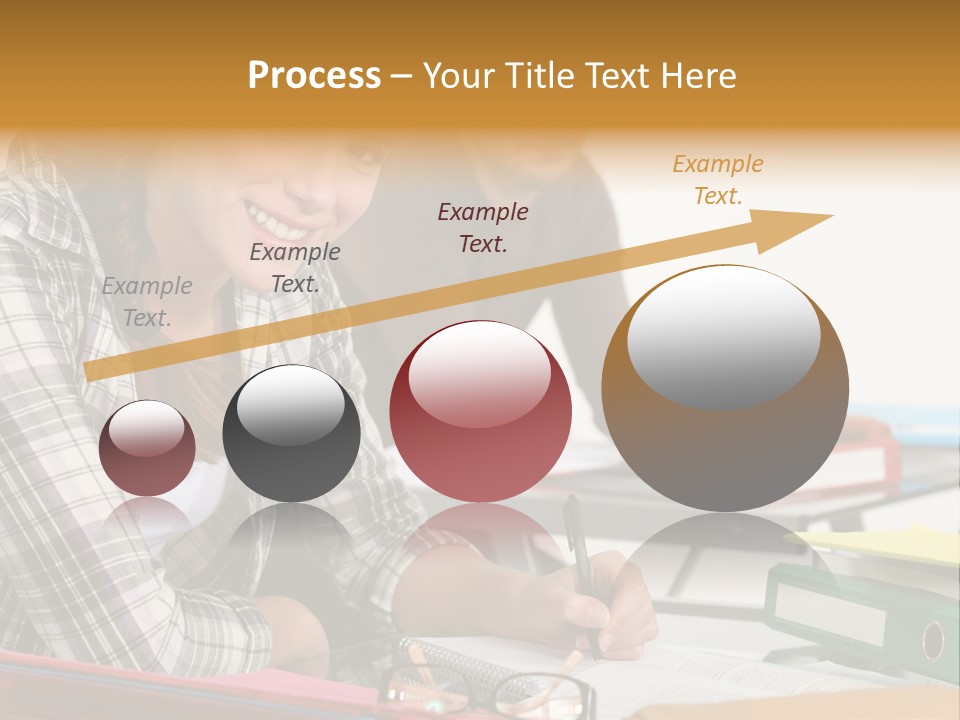 Desk Indoors Assiduous PowerPoint Template
