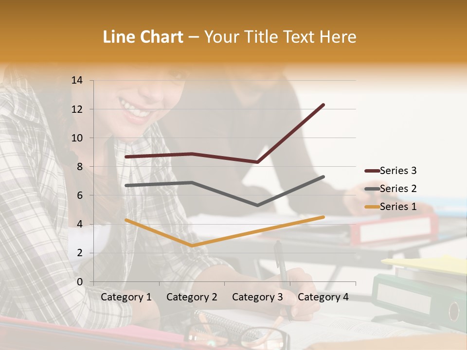 Desk Indoors Assiduous PowerPoint Template