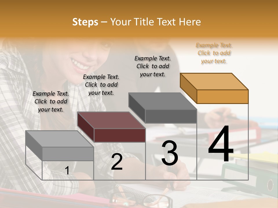 Desk Indoors Assiduous PowerPoint Template