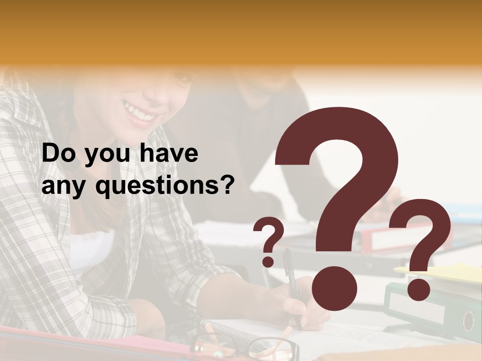 Desk Indoors Assiduous PowerPoint Template