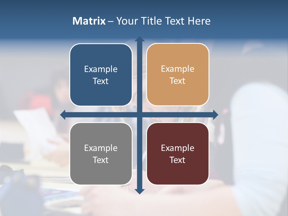 University Portrait Teen PowerPoint Template