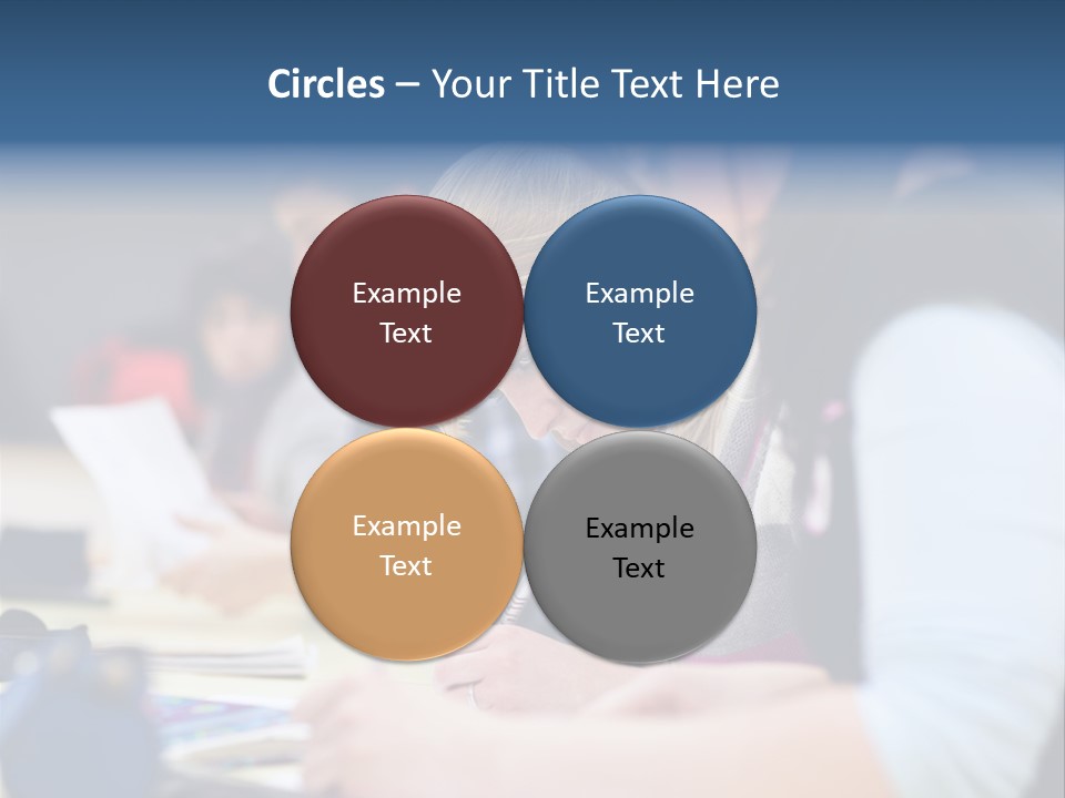 University Portrait Teen PowerPoint Template