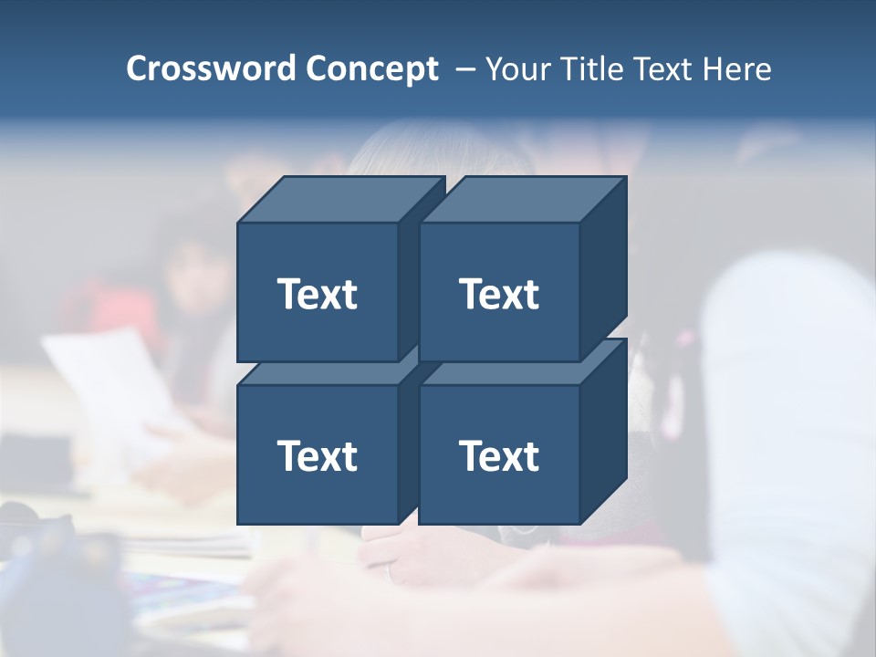 University Portrait Teen PowerPoint Template