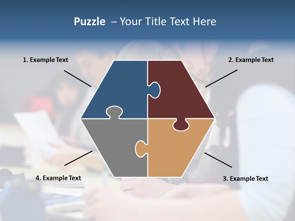 University Portrait Teen PowerPoint Template