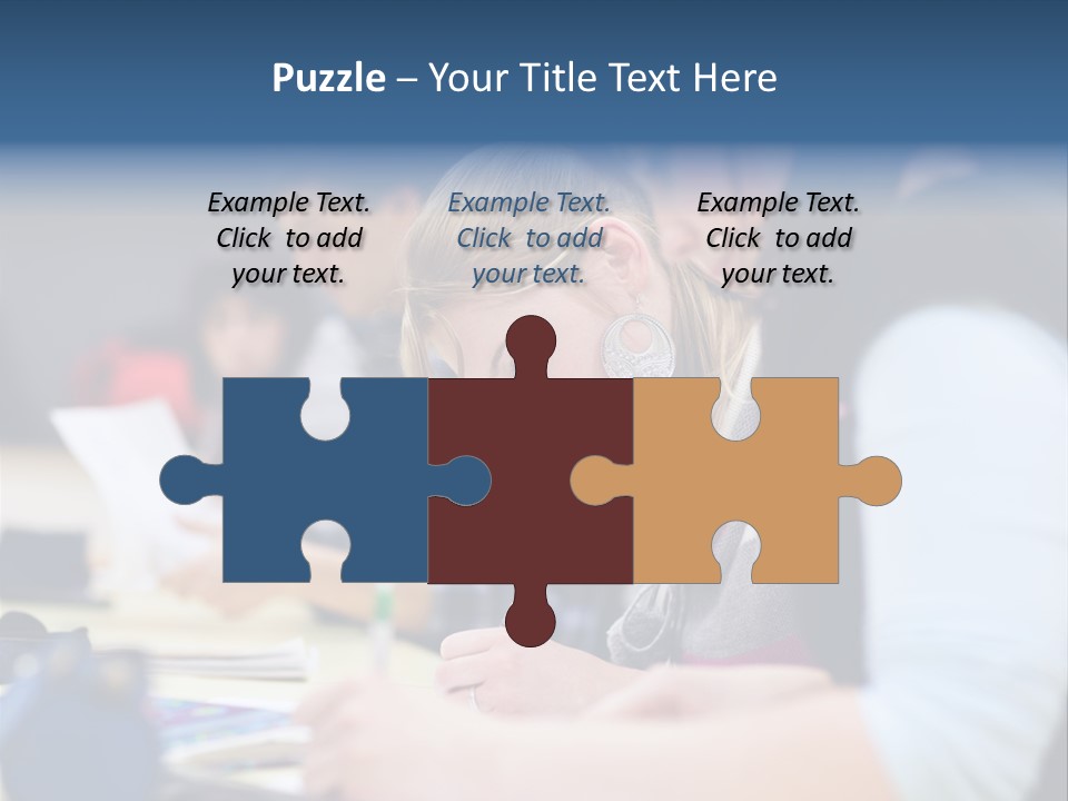 University Portrait Teen PowerPoint Template