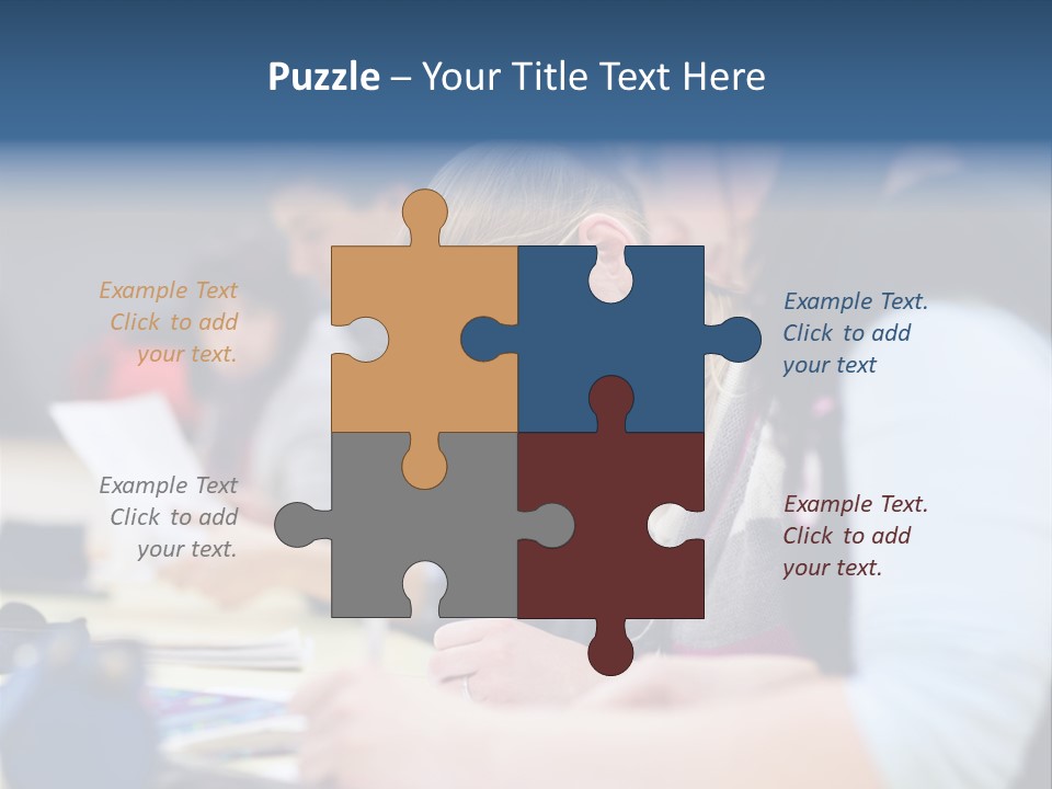 University Portrait Teen PowerPoint Template