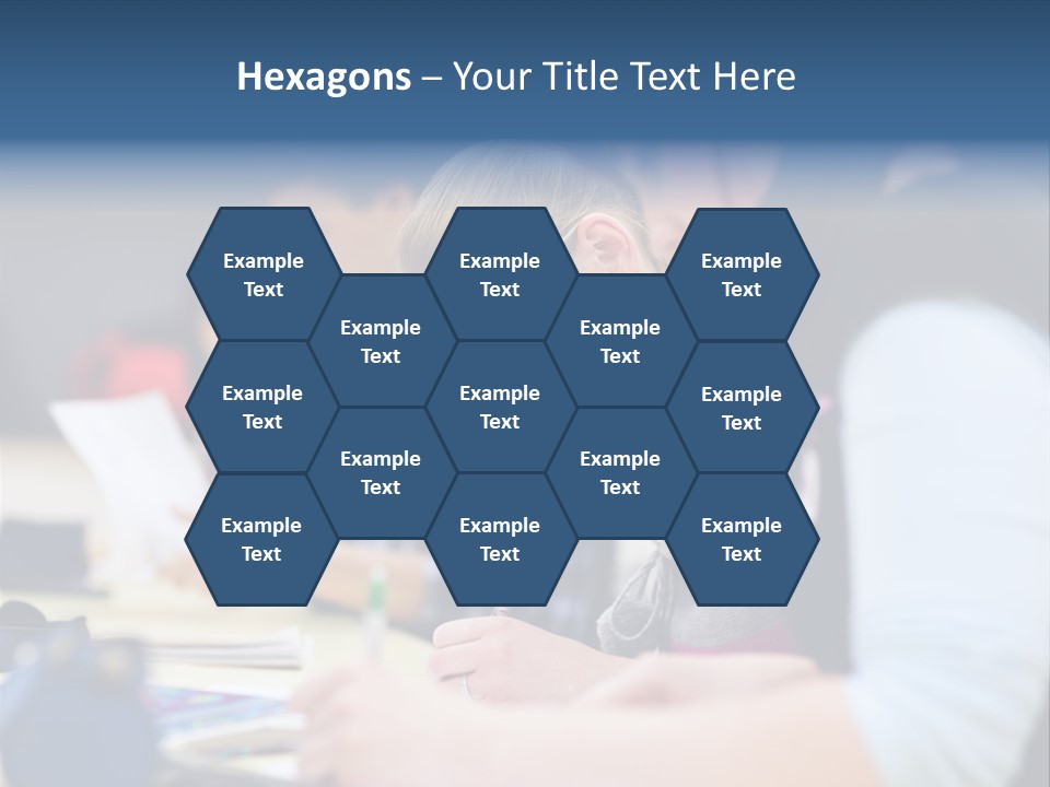 University Portrait Teen PowerPoint Template