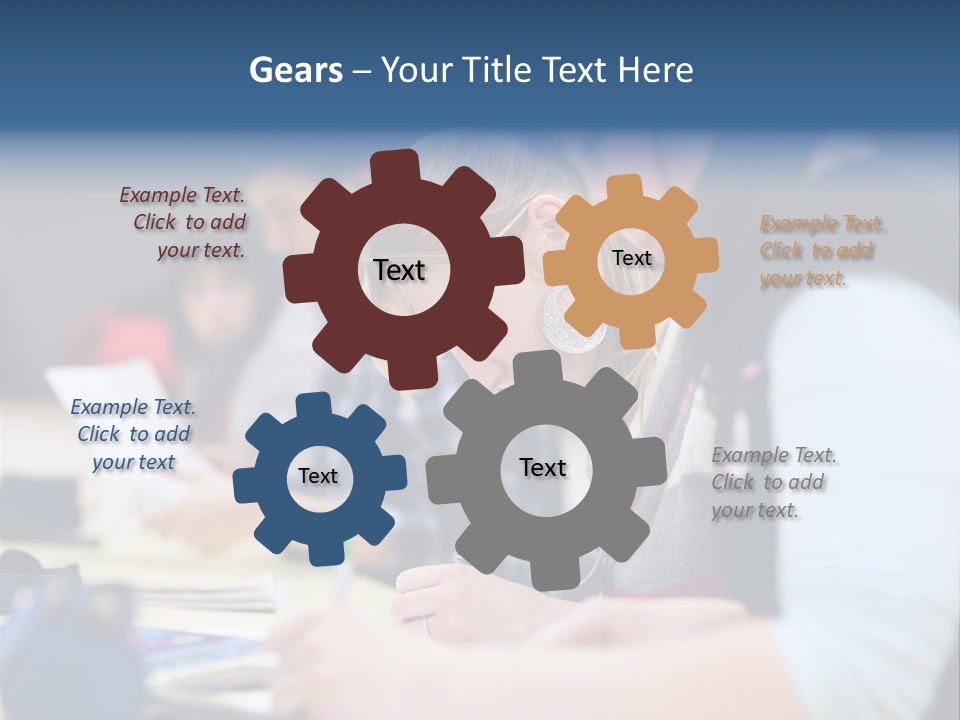 University Portrait Teen PowerPoint Template