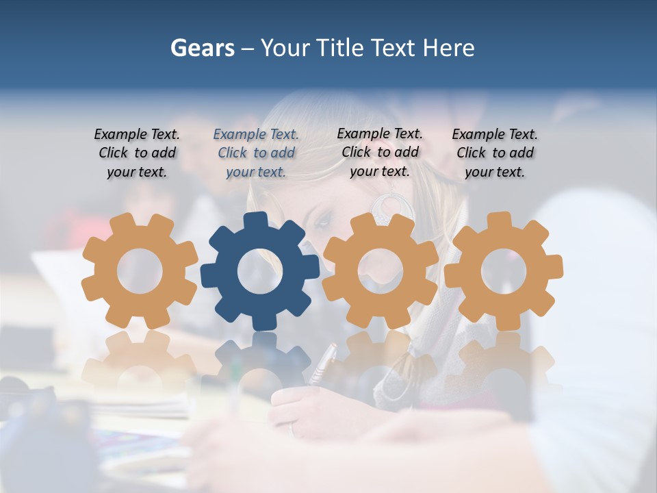 University Portrait Teen PowerPoint Template