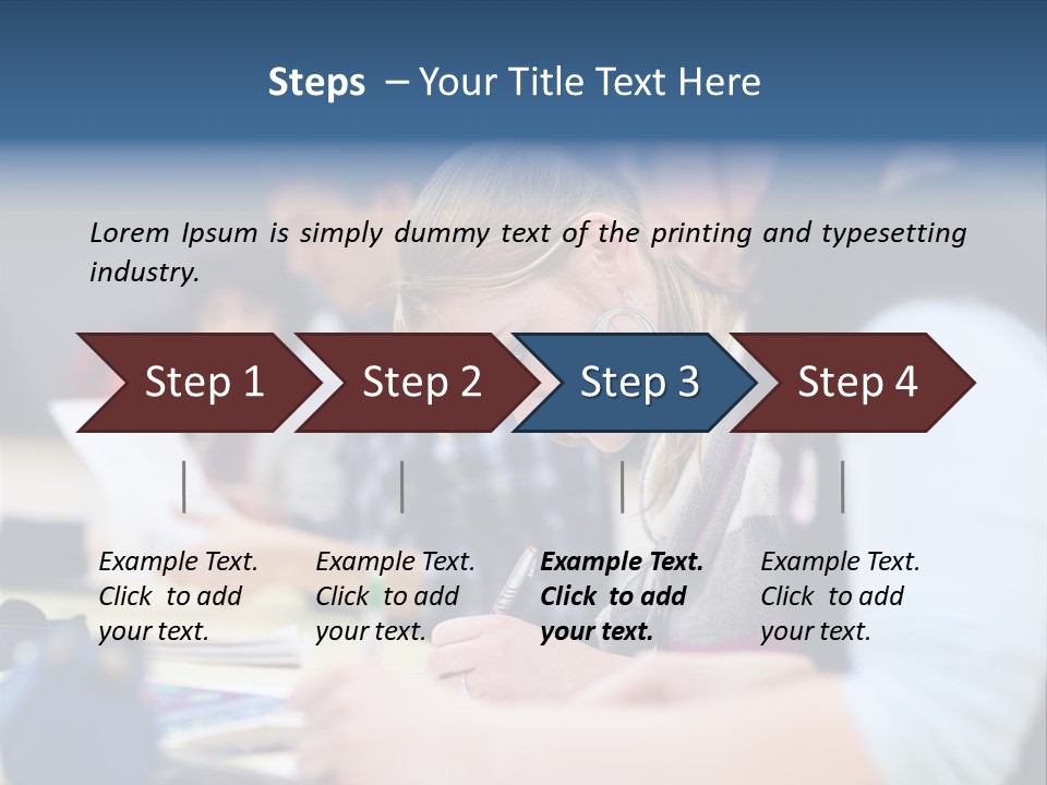 University Portrait Teen PowerPoint Template