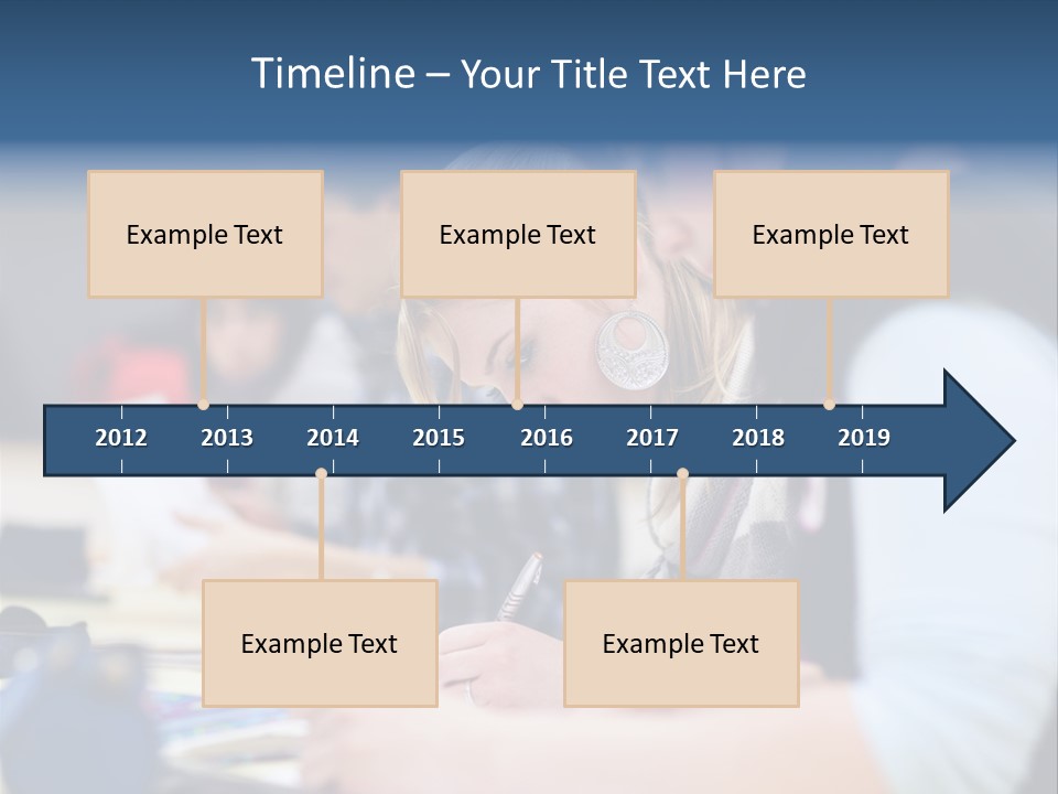 University Portrait Teen PowerPoint Template