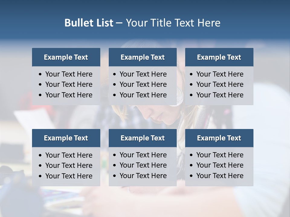 University Portrait Teen PowerPoint Template
