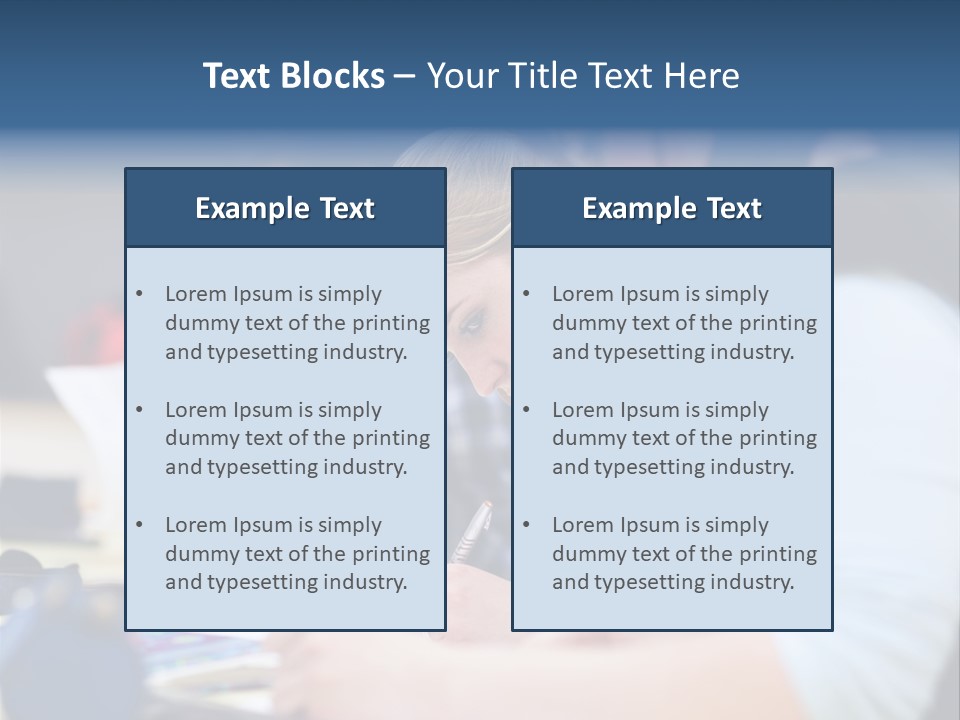 University Portrait Teen PowerPoint Template