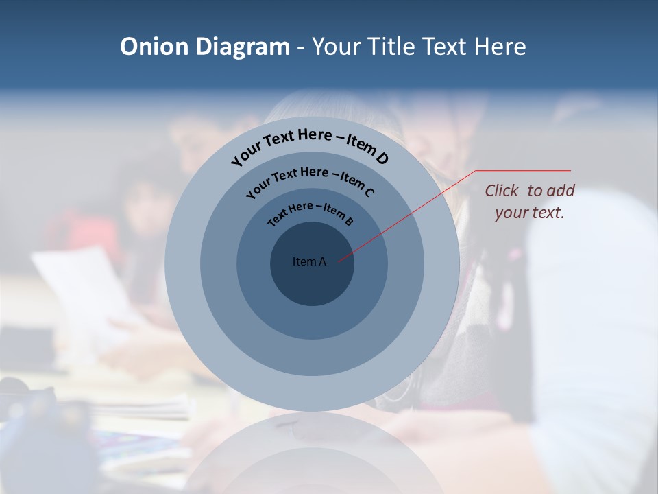 University Portrait Teen PowerPoint Template