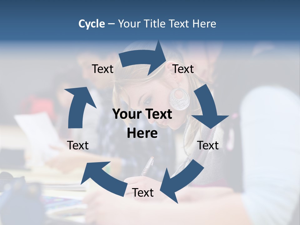 University Portrait Teen PowerPoint Template