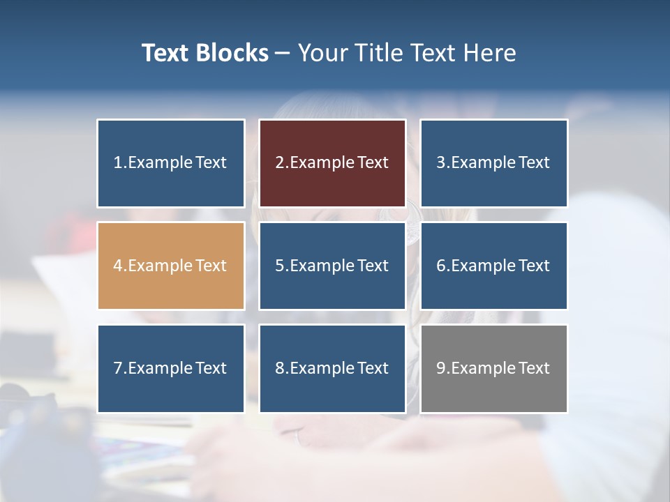 University Portrait Teen PowerPoint Template