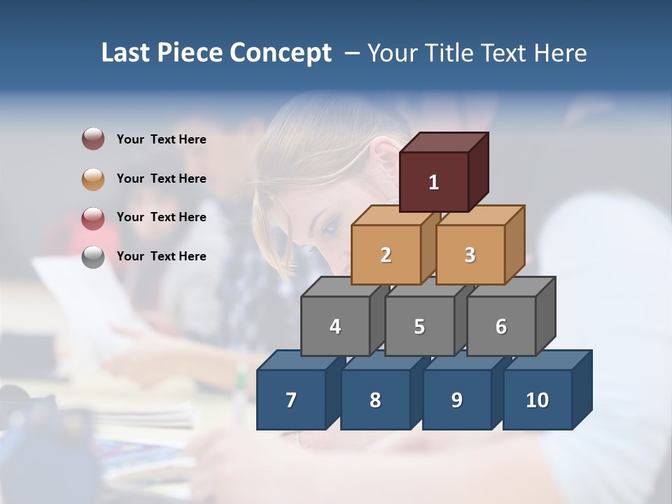 University Portrait Teen PowerPoint Template