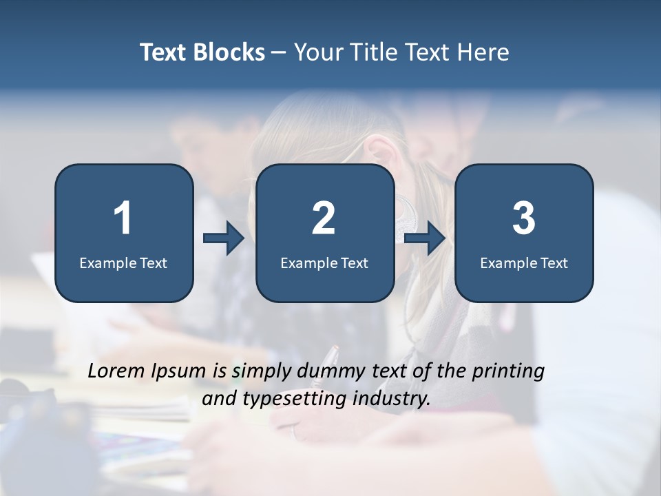 University Portrait Teen PowerPoint Template