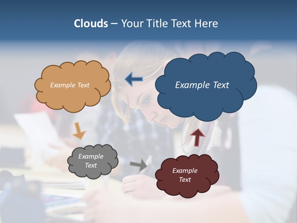 University Portrait Teen PowerPoint Template