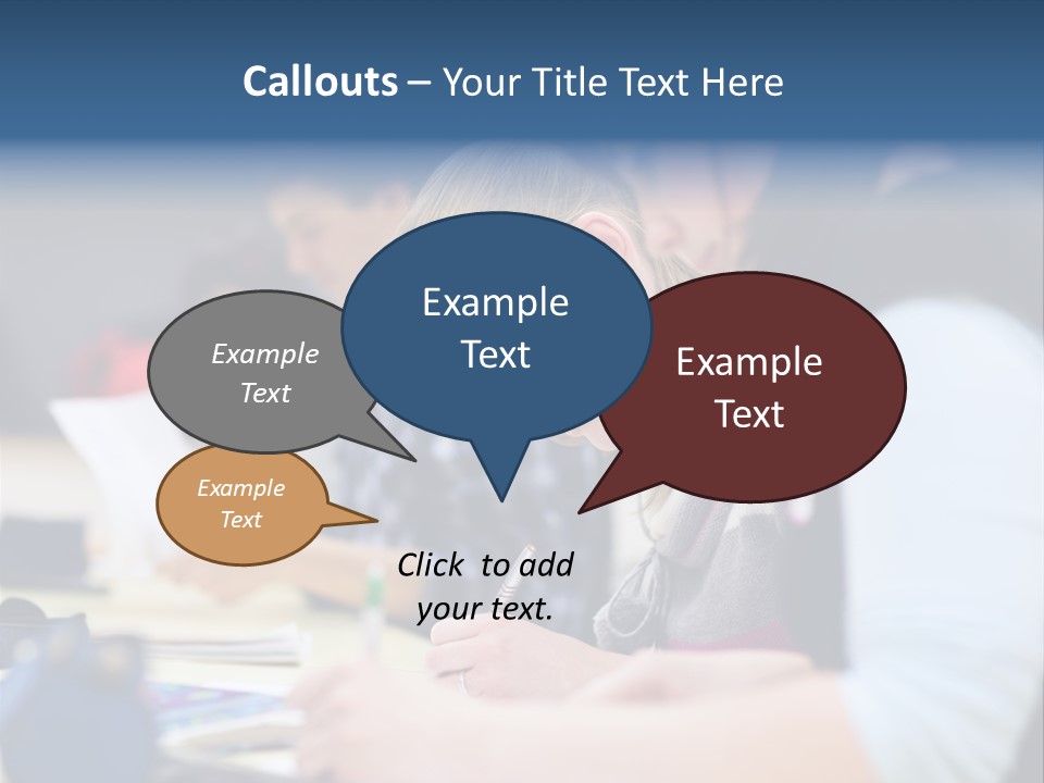 University Portrait Teen PowerPoint Template