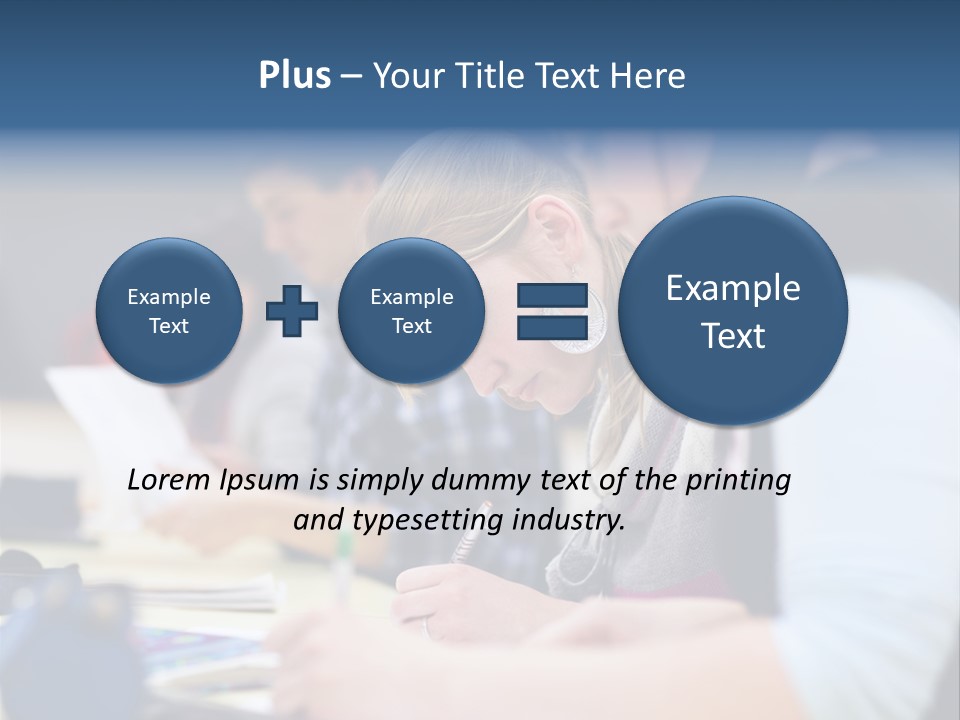University Portrait Teen PowerPoint Template