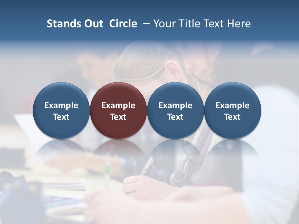 University Portrait Teen PowerPoint Template