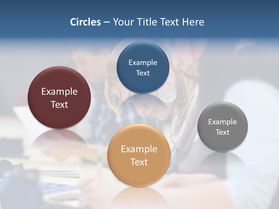 University Portrait Teen PowerPoint Template