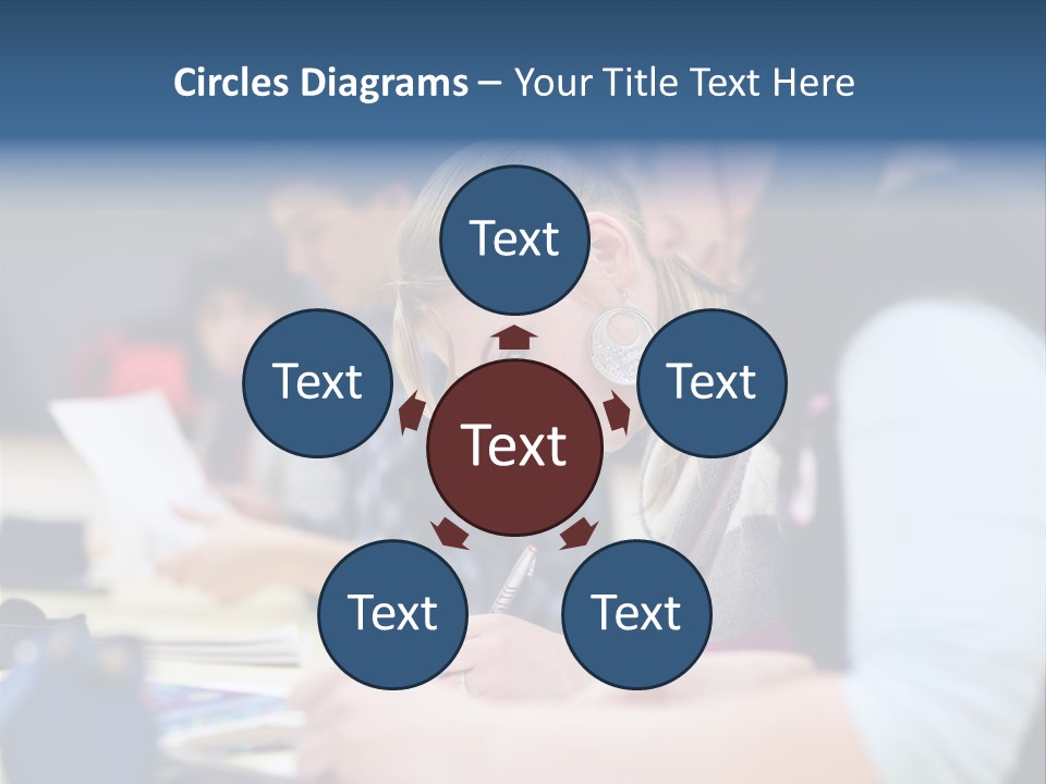 University Portrait Teen PowerPoint Template