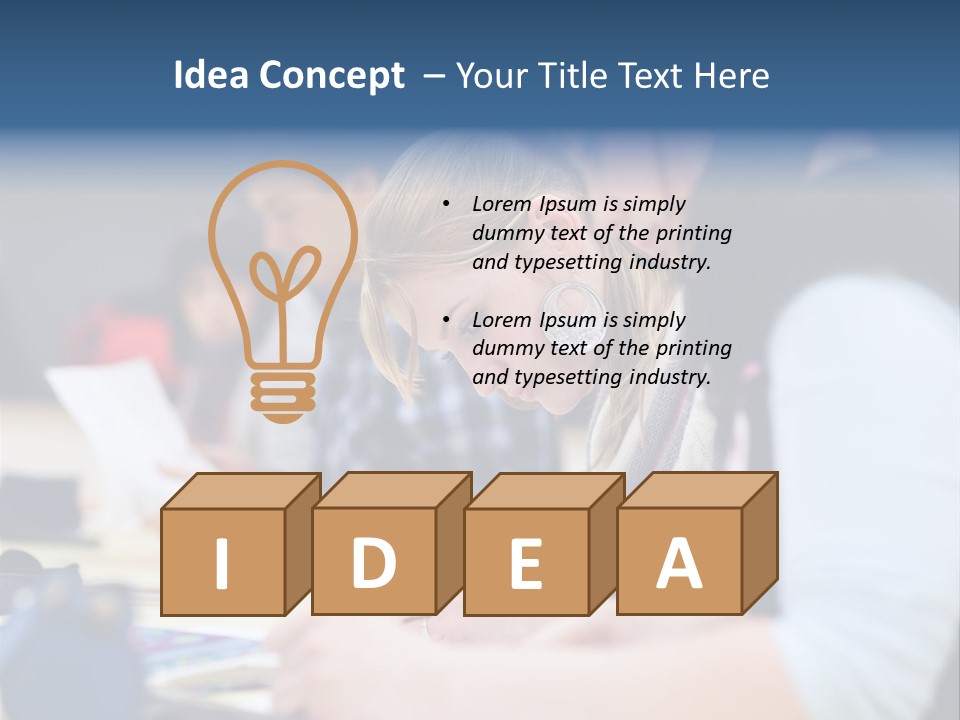 University Portrait Teen PowerPoint Template