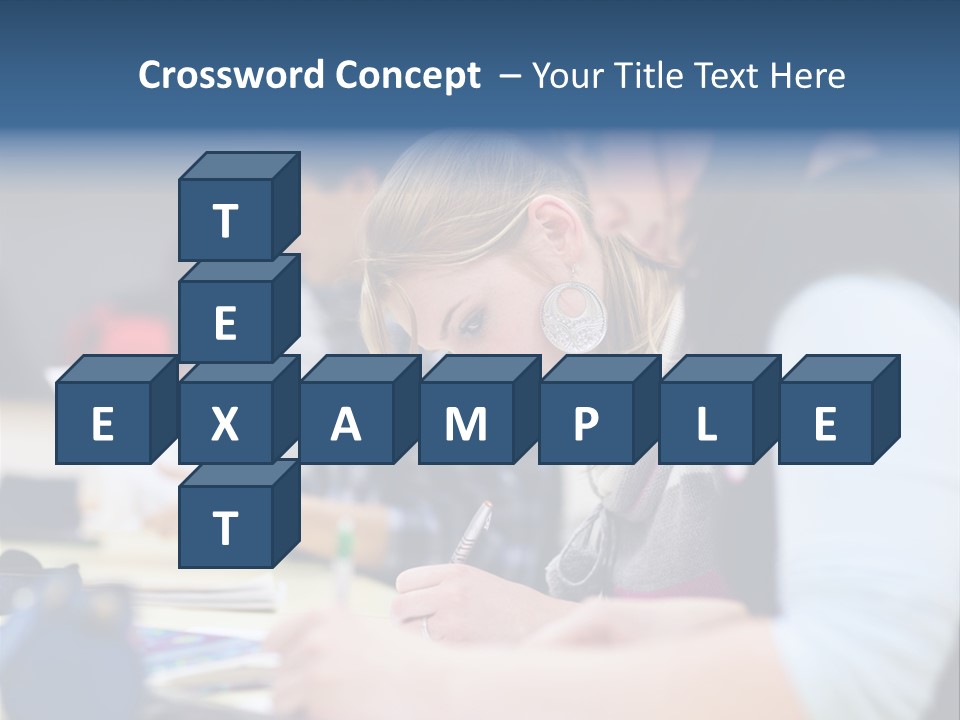 University Portrait Teen PowerPoint Template