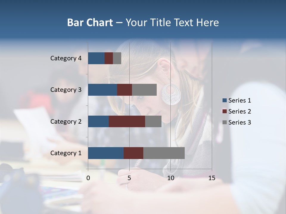 University Portrait Teen PowerPoint Template