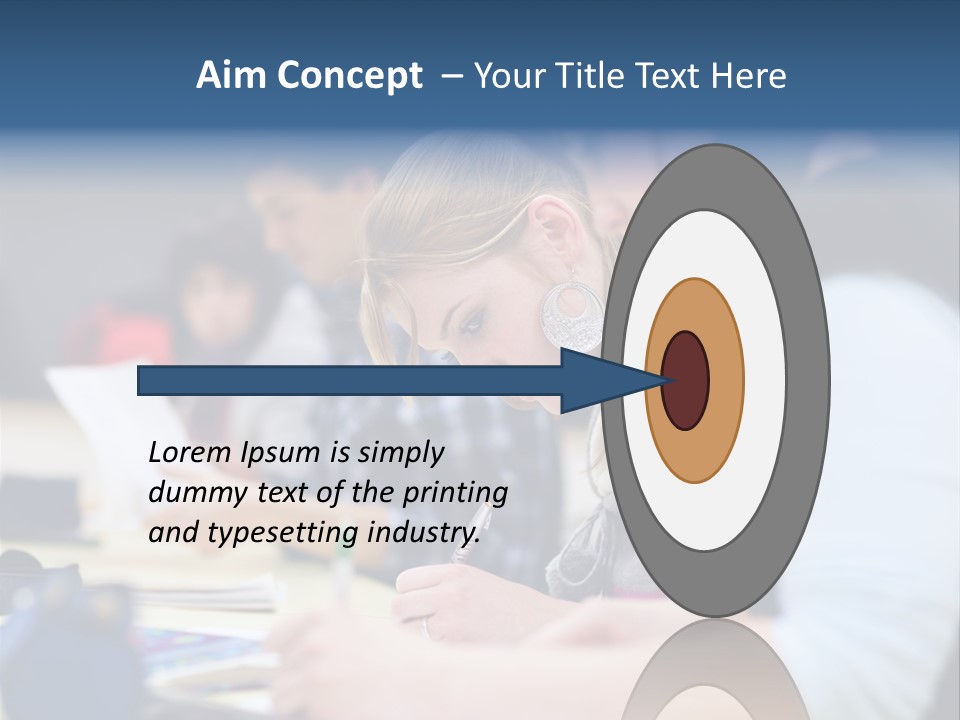 University Portrait Teen PowerPoint Template