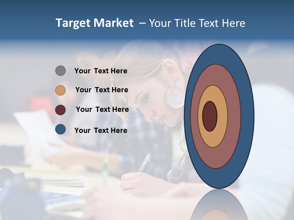 University Portrait Teen PowerPoint Template