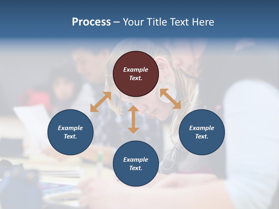 University Portrait Teen PowerPoint Template