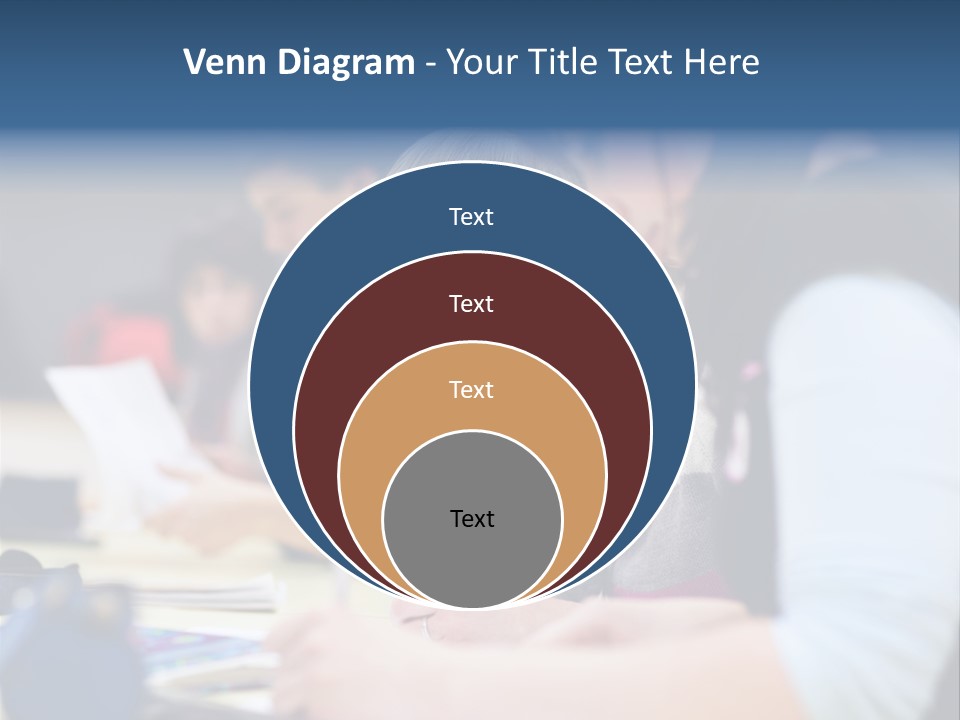 University Portrait Teen PowerPoint Template