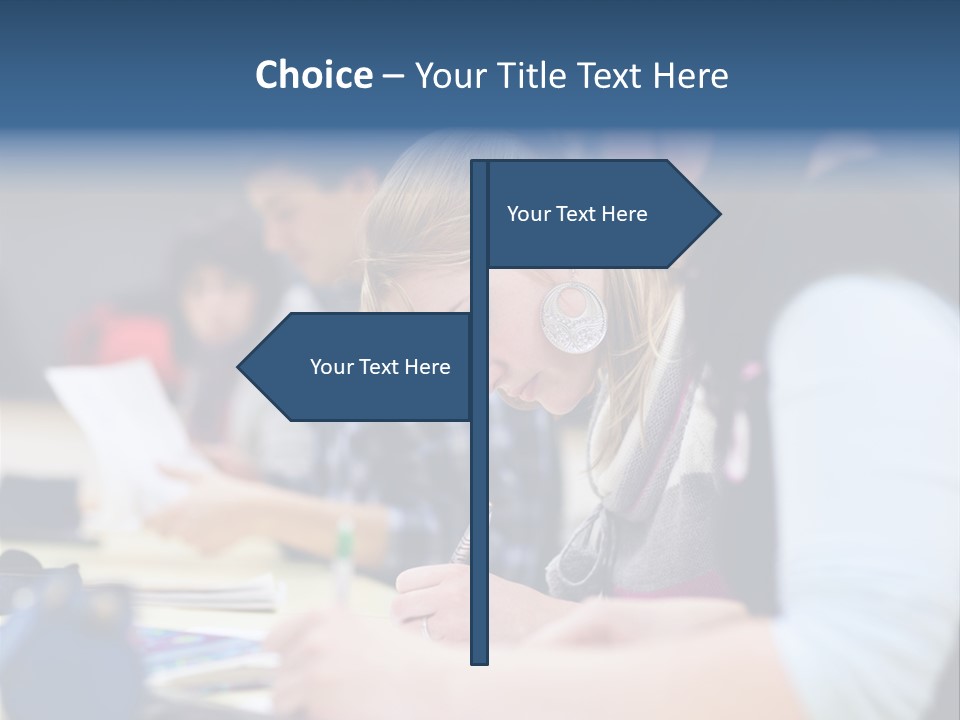 University Portrait Teen PowerPoint Template