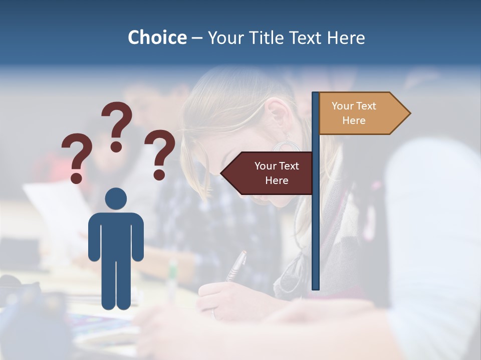 University Portrait Teen PowerPoint Template