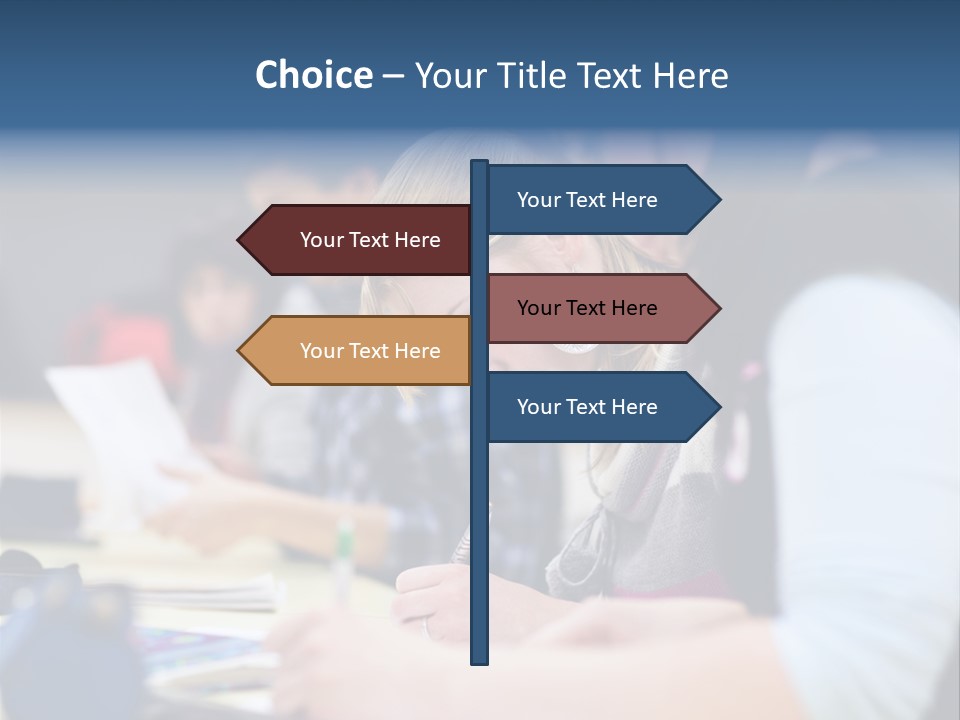 University Portrait Teen PowerPoint Template