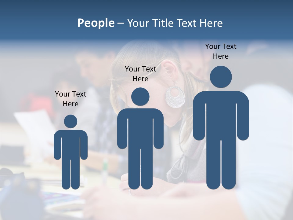 University Portrait Teen PowerPoint Template