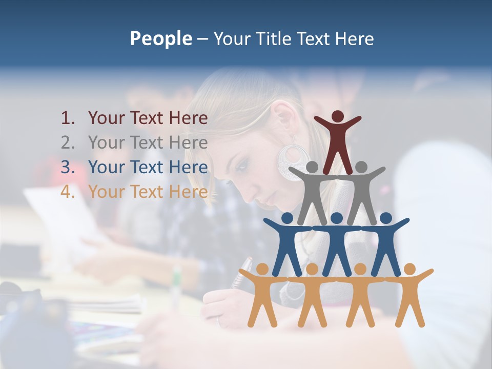 University Portrait Teen PowerPoint Template