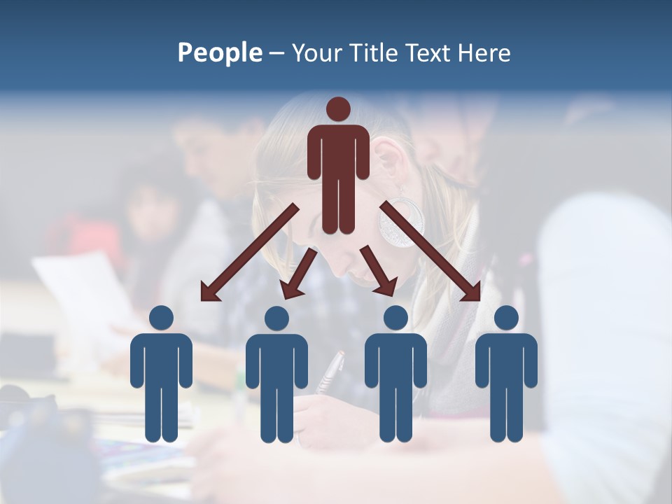 University Portrait Teen PowerPoint Template