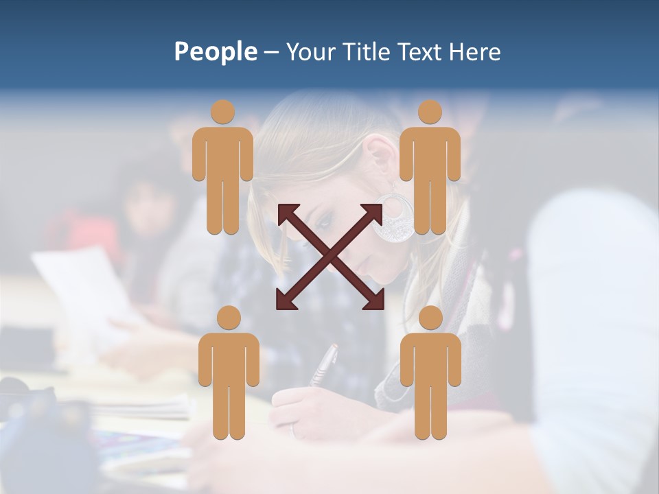 University Portrait Teen PowerPoint Template