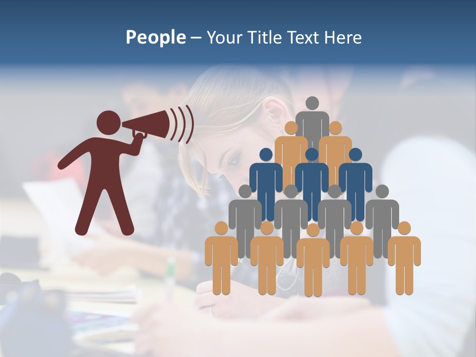 University Portrait Teen PowerPoint Template