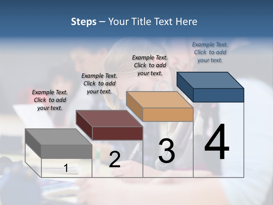 University Portrait Teen PowerPoint Template