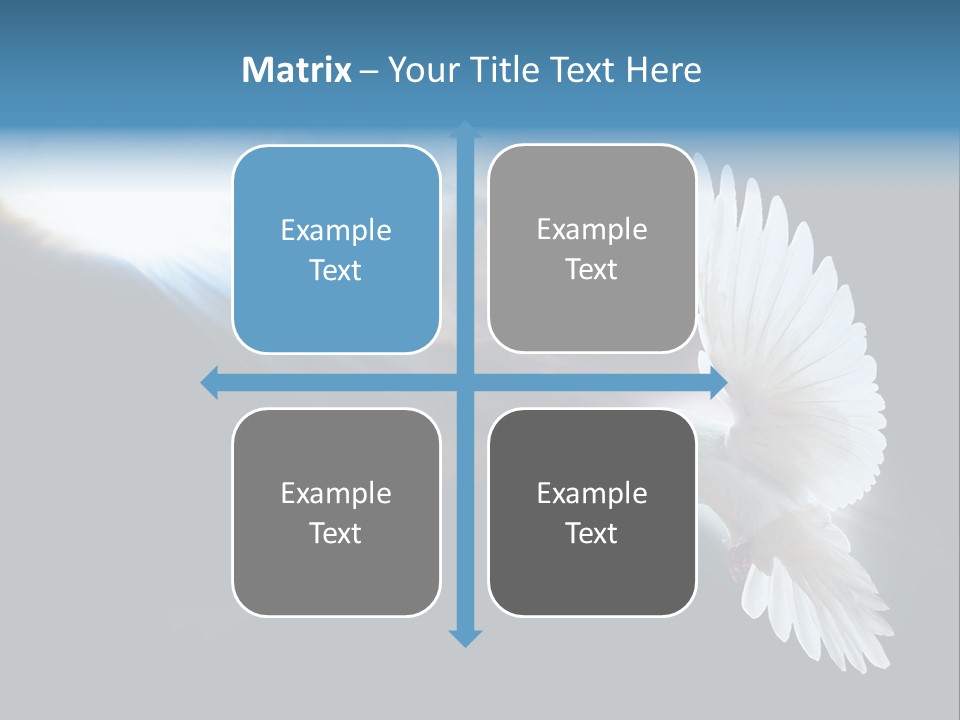 Cloudy Love Flight PowerPoint Template
