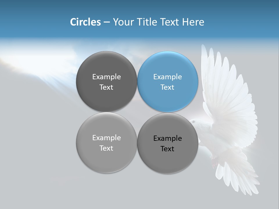 Cloudy Love Flight PowerPoint Template