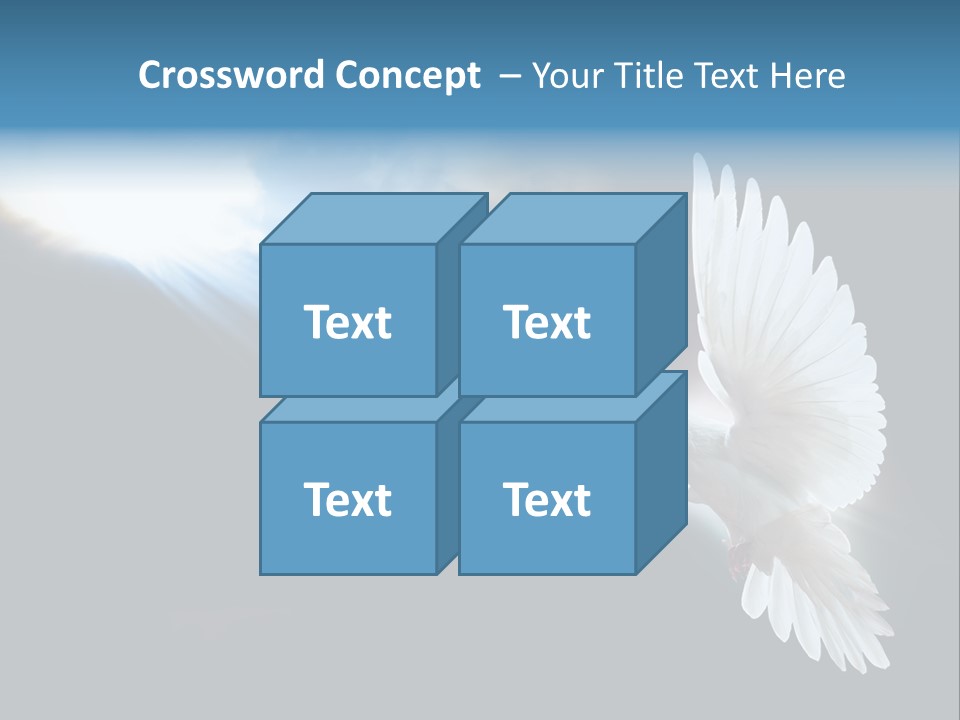 Cloudy Love Flight PowerPoint Template