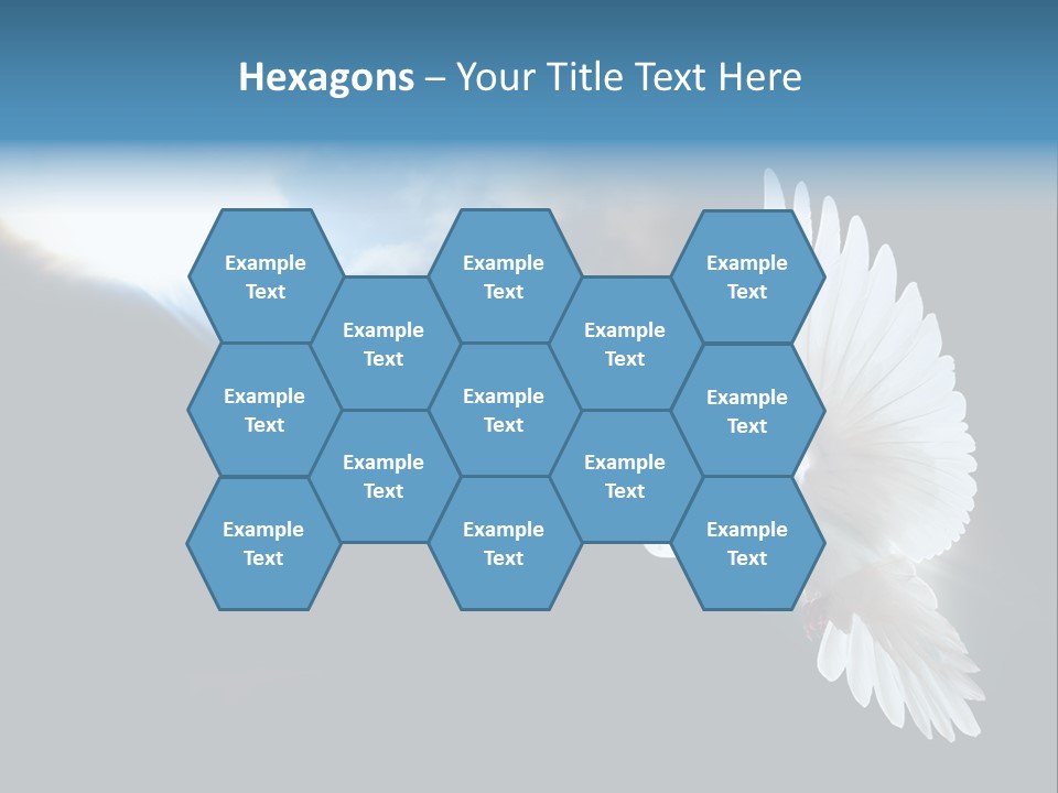 Cloudy Love Flight PowerPoint Template