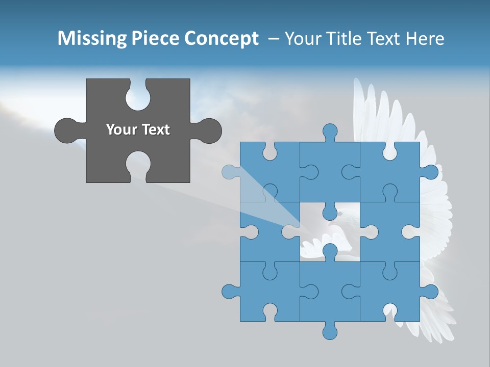 Cloudy Love Flight PowerPoint Template